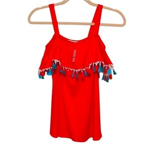 NWT  Coral Fringe Tank Top Small